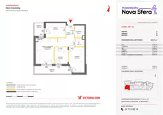 4 pokoje, mieszkanie 60,57 m², piętro 2, oferta nr IV/32, Miasteczko Nova Sfera 4, Warszawa, Białołęka, Żerań, ul. Marywilska 7