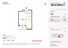 2 pokoje, mieszkanie 36,89 m², piętro 1, oferta nr IV/7, Miasteczko Nova Sfera 4, Warszawa, Białołęka, Żerań, ul. Marywilska 7