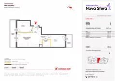 3 pokoje, mieszkanie 53,71 m², piętro 1, oferta nr IV/8, Miasteczko Nova Sfera 4, Warszawa, Białołęka, Żerań, ul. Marywilska 7