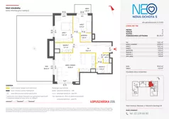 3 pokoje, mieszkanie 85,10 m², piętro 6, oferta nr v/108, Neo Nova Ochota 5, Warszawa, Włochy, Raków, ul. Wojciecha Opackiego 6A