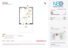 2 pokoje, mieszkanie 34,02 m², piętro 1, oferta nr v/68, Neo Nova Ochota 5, Warszawa, Włochy, Raków, ul. Wojciecha Opackiego 6A