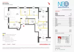 5 pokoi, mieszkanie 117,48 m², piętro 1, oferta nr v/5, Neo Nova Ochota 5, Warszawa, Włochy, Raków, ul. Wojciecha Opackiego 6A
