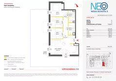 4 pokoje, mieszkanie 76,88 m², parter, oferta nr v/63, Neo Nova Ochota 5, Warszawa, Włochy, Raków, ul. Wojciecha Opackiego 6A