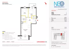 3 pokoje, mieszkanie 61,80 m², piętro 1, oferta nr v/64, Neo Nova Ochota 5, Warszawa, Włochy, Raków, ul. Wojciecha Opackiego 6A