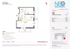 3 pokoje, mieszkanie 51,86 m², piętro 2, oferta nr v/77, Neo Nova Ochota 5, Warszawa, Włochy, Raków, ul. Wojciecha Opackiego 6A