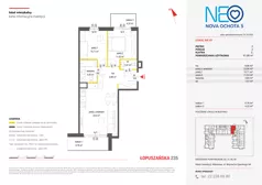 3 pokoje, mieszkanie 61,80 m², piętro 3, oferta nr v/81, Neo Nova Ochota 5, Warszawa, Włochy, Raków, ul. Wojciecha Opackiego 6A