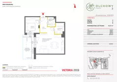 2 pokoje, mieszkanie 45,27 m², parter, oferta nr B/13, Olchowy Park 3, Warszawa, Białołęka, Kobiałka, ul. Marii Callas 20, 20A
