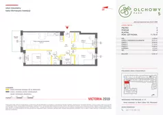 4 pokoje, mieszkanie 71,63 m², piętro 2, oferta nr V/50, Olchowy Park 5, Warszawa, Białołęka, Kobiałka, ul. Marii Callas