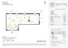 4 pokoje, mieszkanie 72,16 m², piętro 2, oferta nr V/51, Olchowy Park 5, Warszawa, Białołęka, Kobiałka, ul. Marii Callas