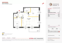 3 pokoje, mieszkanie 61,13 m², piętro 1, oferta nr A-17, Piastova Osada 2, Warszawa, Ursus, Gołąbki, ul. Henryka II Pobożnego