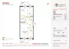 4 pokoje, mieszkanie 70,86 m², piętro 2, oferta nr A-21, Piastova Osada 2, Warszawa, Ursus, Gołąbki, ul. Henryka II Pobożnego