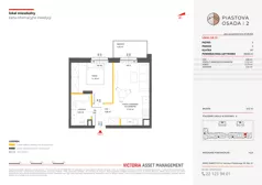 2 pokoje, mieszkanie 36,68 m², piętro 3, oferta nr A-32, Piastova Osada 2, Warszawa, Ursus, Gołąbki, ul. Henryka II Pobożnego