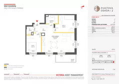3 pokoje, mieszkanie 61,13 m², piętro 3, oferta nr A-35, Piastova Osada 2, Warszawa, Ursus, Gołąbki, ul. Henryka II Pobożnego