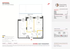 3 pokoje, mieszkanie 46,92 m², piętro 2, oferta nr A-111, Piastova Osada 2, Warszawa, Ursus, Gołąbki, ul. Henryka II Pobożnego