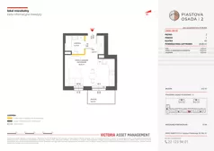 1 pokój, mieszkanie 26,98 m², piętro 2, oferta nr A-58, Piastova Osada 2, Warszawa, Ursus, Gołąbki, ul. Henryka II Pobożnego