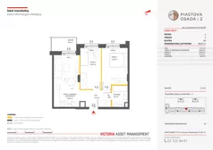 3 pokoje, mieszkanie 49,65 m², piętro 2, oferta nr A-61, Piastova Osada 2, Warszawa, Ursus, Gołąbki, ul. Henryka II Pobożnego