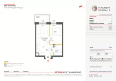 2 pokoje, mieszkanie 33,58 m², piętro 2, oferta nr A-62, Piastova Osada 2, Warszawa, Ursus, Gołąbki, ul. Henryka II Pobożnego