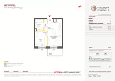2 pokoje, mieszkanie 30,05 m², piętro 2, oferta nr A-67, Piastova Osada 2, Warszawa, Ursus, Gołąbki, ul. Henryka II Pobożnego