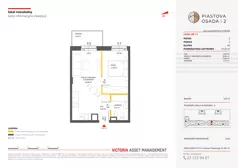 2 pokoje, mieszkanie 37,22 m², piętro 3, oferta nr A-73, Piastova Osada 2, Warszawa, Ursus, Gołąbki, ul. Henryka II Pobożnego