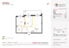 3 pokoje, mieszkanie 47,34 m², piętro 1, oferta nr A-94, Piastova Osada 2, Warszawa, Ursus, Gołąbki, ul. Henryka II Pobożnego