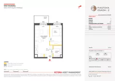 2 pokoje, mieszkanie 35,42 m², piętro 1, oferta nr A-97, Piastova Osada 2, Warszawa, Ursus, Gołąbki, ul. Henryka II Pobożnego