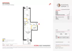 2 pokoje, mieszkanie 41,22 m², piętro 2, oferta nr A-105, Piastova Osada 2, Warszawa, Ursus, Gołąbki, ul. Henryka II Pobożnego