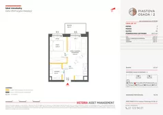 2 pokoje, mieszkanie 33,11 m², piętro 2, oferta nr A-107, Piastova Osada 2, Warszawa, Ursus, Gołąbki, ul. Henryka II Pobożnego