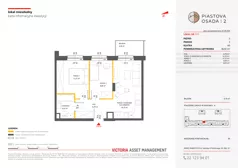 3 pokoje, mieszkanie 46,92 m², piętro 2, oferta nr A-111, Piastova Osada 2, Warszawa, Ursus, Gołąbki, ul. Henryka II Pobożnego
