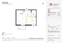 2 pokoje, mieszkanie 40,83 m², piętro 2, oferta nr A-114, Piastova Osada 2, Warszawa, Ursus, Gołąbki, ul. Henryka II Pobożnego