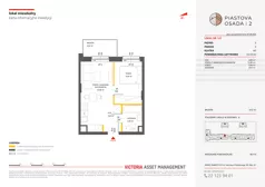 2 pokoje, mieszkanie 33,10 m², piętro 3, oferta nr A-122, Piastova Osada 2, Warszawa, Ursus, Gołąbki, ul. Henryka II Pobożnego
