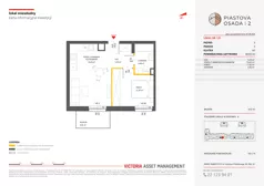 2 pokoje, mieszkanie 40,83 m², piętro 3, oferta nr A-125, Piastova Osada 2, Warszawa, Ursus, Gołąbki, ul. Henryka II Pobożnego