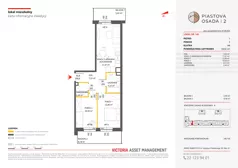 3 pokoje, mieszkanie 54,02 m², piętro 1, oferta nr A-140, Piastova Osada 2, Warszawa, Ursus, Gołąbki, ul. Henryka II Pobożnego