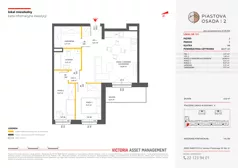 3 pokoje, mieszkanie 60,31 m², piętro 2, oferta nr A-151, Piastova Osada 2, Warszawa, Ursus, Gołąbki, ul. Henryka II Pobożnego