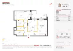 3 pokoje, mieszkanie 63,62 m², piętro 3, oferta nr A-156, Piastova Osada 2, Warszawa, Ursus, Gołąbki, ul. Henryka II Pobożnego