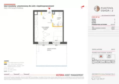 1 pokój, mieszkanie 32,76 m², parter, oferta nr B-164, Piastova Osada 2, Warszawa, Ursus, Gołąbki, ul. Henryka II Pobożnego