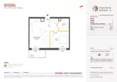 2 pokoje, mieszkanie 46,67 m², piętro 1, oferta nr B-166, Piastova Osada 2, Warszawa, Ursus, Gołąbki, ul. Henryka II Pobożnego