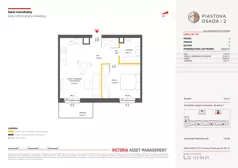 2 pokoje, mieszkanie 46,68 m², piętro 2, oferta nr C-181, Piastova Osada 2, Warszawa, Ursus, Gołąbki, ul. Henryka II Pobożnego
