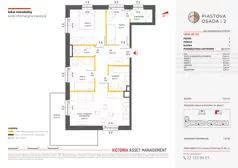 4 pokoje, mieszkanie 68,76 m², piętro 3, oferta nr C-185, Piastova Osada 2, Warszawa, Ursus, Gołąbki, ul. Henryka II Pobożnego
