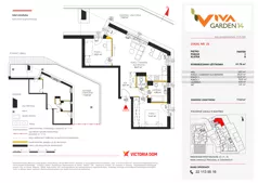 3 pokoje, mieszkanie 61,76 m², piętro 2, oferta nr 31, Viva Garden 14, Warszawa, Białołęka, Brzeziny, ul. Szlachecka 8