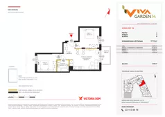 3 pokoje, mieszkanie 57,14 m², piętro 3, oferta nr 36, Viva Garden 14, Warszawa, Białołęka, Brzeziny, ul. Szlachecka 8