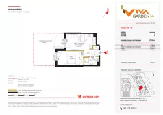 2 pokoje, mieszkanie 34,36 m², piętro 1, oferta nr 7, Viva Garden 14, Warszawa, Białołęka, Brzeziny, ul. Szlachecka 8