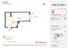 1 pokój, mieszkanie 39,54 m², parter, oferta nr V/1, Viva Piast 5, Kraków, Mistrzejowice, ul. Powstańców