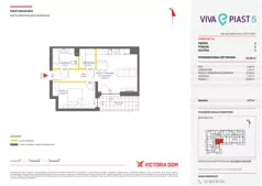 2 pokoje, mieszkanie 42,19 m², piętro 2, oferta nr V/16, Viva Piast 5, Kraków, Mistrzejowice, ul. Powstańców