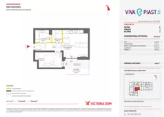 2 pokoje, mieszkanie 41,07 m², parter, oferta nr V/2, Viva Piast 5, Kraków, Mistrzejowice, ul. Powstańców