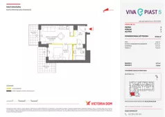 2 pokoje, mieszkanie 34,77 m², piętro 3, oferta nr V/25, Viva Piast 5, Kraków, Mistrzejowice, ul. Powstańców