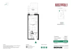 1 pokój, mieszkanie 28,16 m², parter, oferta nr 40, Karczewska 9, Warszawa, Praga Południe, Grochów, ul. Karczewska 9