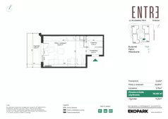 1 pokój, mieszkanie 30,13 m², piętro 1, oferta nr 116A-M09, Entre, Kraków, Prądnik Biały, ul. Władysława Łokietka 116