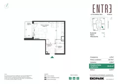 1 pokój, mieszkanie 30,13 m², piętro 2, oferta nr 116A-M16, Entre, Kraków, Prądnik Biały, ul. Władysława Łokietka 116