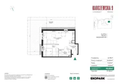 2 pokoje, mieszkanie 49,92 m², parter, oferta nr 5, Karczewska 9, Warszawa, Praga Południe, Grochów, ul. Karczewska 9