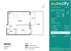 2 pokoje, mieszkanie 46,55 m², parter, oferta nr C3-86, Slow City - Etap C, Kraków, Prądnik Biały, ul. Piaszczysta 33 - 35